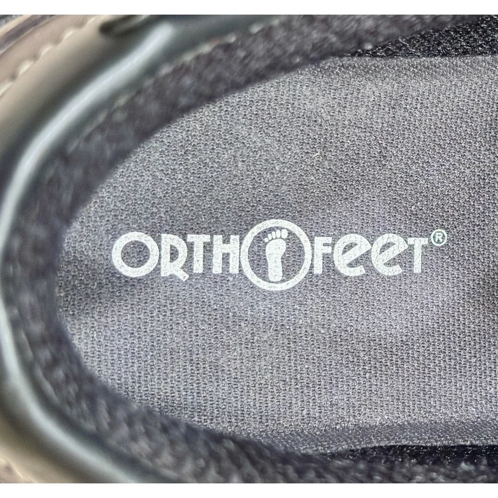 Orthofeet 9 Wide 2 E 422 Baton Rouge Brown Comfort Leather Loafers Boat Shoe EUC